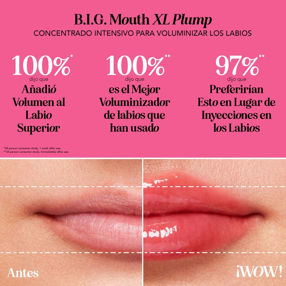 Brillo Voluminizador de Labios B.I.G Mouth XL Plump, foto 2