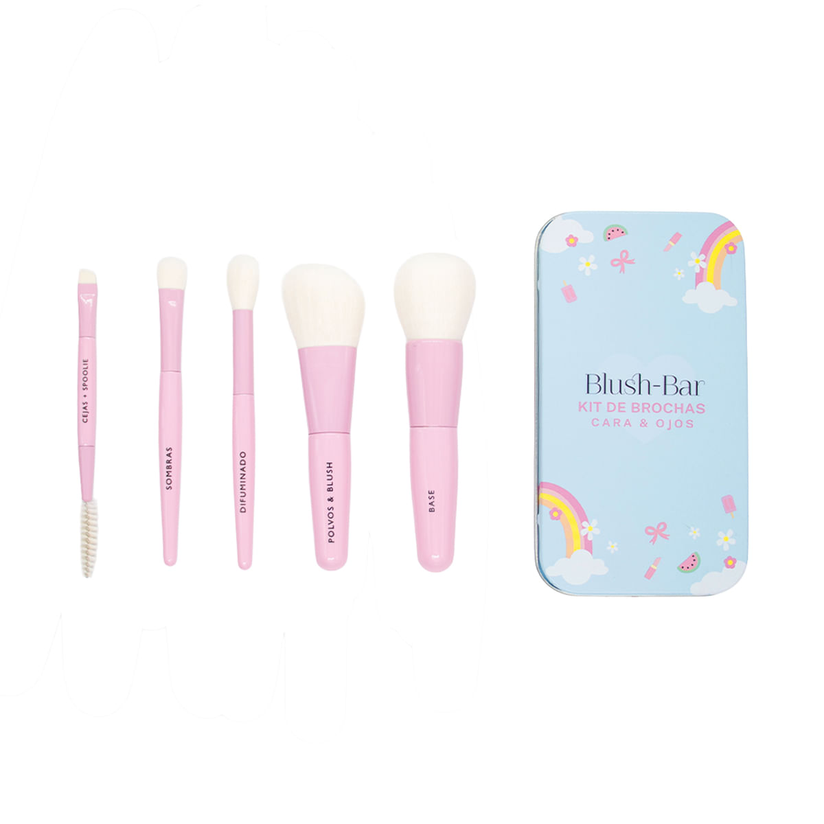 Mini Kit de 5 Brochas en Cartuchera Happy Days - image 1