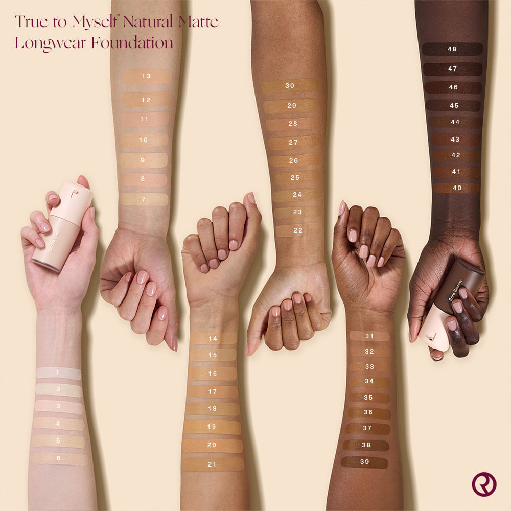 Rare Beauty True to Myself Natural Matte Longwear Foundation 38 Medium Deep Neutral, foto 5