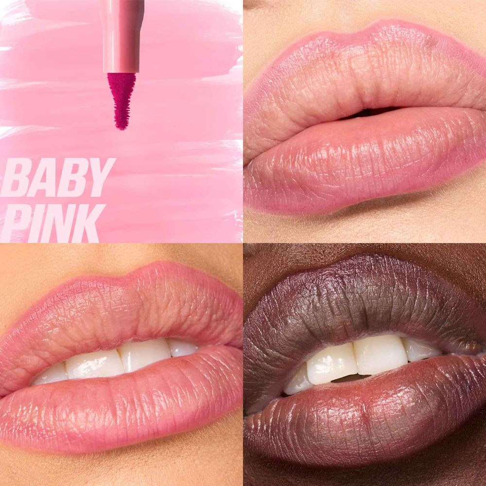 Huda Beauty Lip Contour Lip Stain for 12-Hour Wear Baby Pink, foto 2