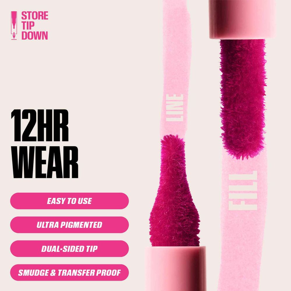 Huda Beauty Lip Contour Lip Stain for 12-Hour Wear Rich Brown, foto 4