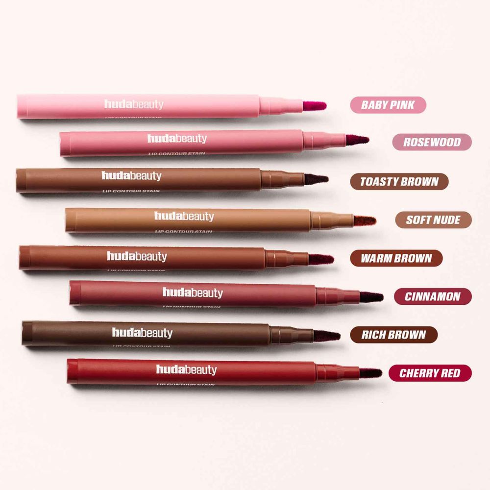 Huda Beauty Lip Contour Lip Stain for 12-Hour Wear Toasty Brown, foto 9