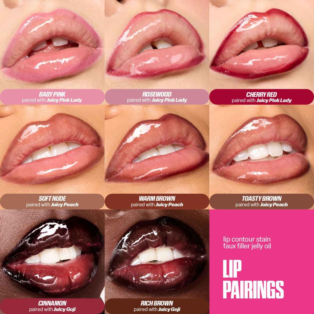 Huda Beauty Lip Contour Lip Stain for 12-Hour Wear Warm Brown, foto 10