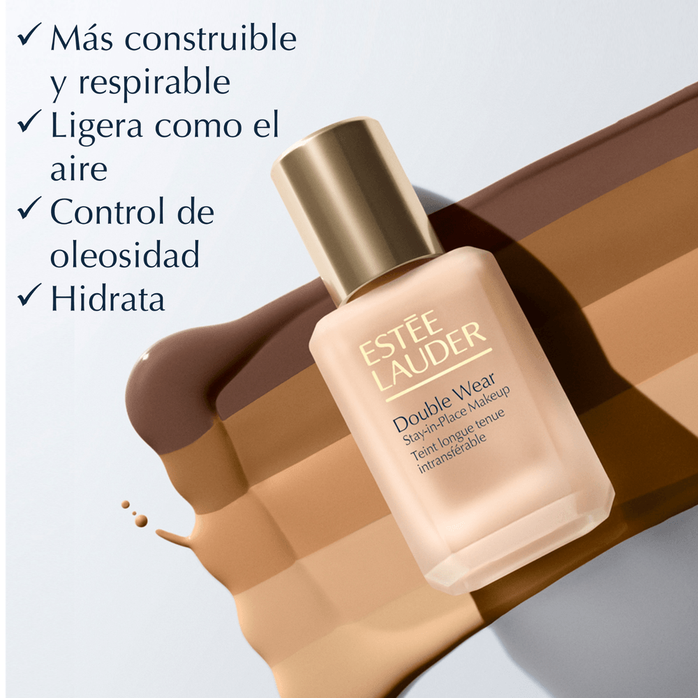 Base Líquida Double Wear Stay-in-Place SPF10 - 3C2 Pebble, foto 3